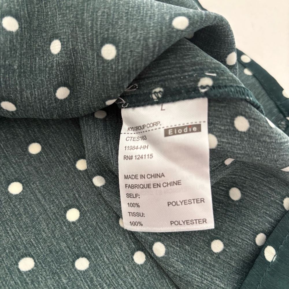 NWT Elodie Polka Dot Blouse - Picture 8 of 10